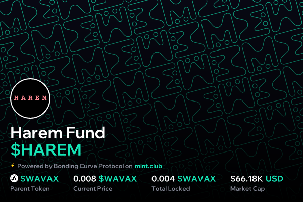 HAREM - Bonding Curved ERC-20 | Mint Club